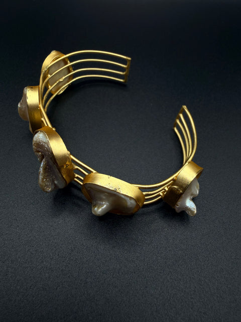 Tidal Shell Cuff — real product photo