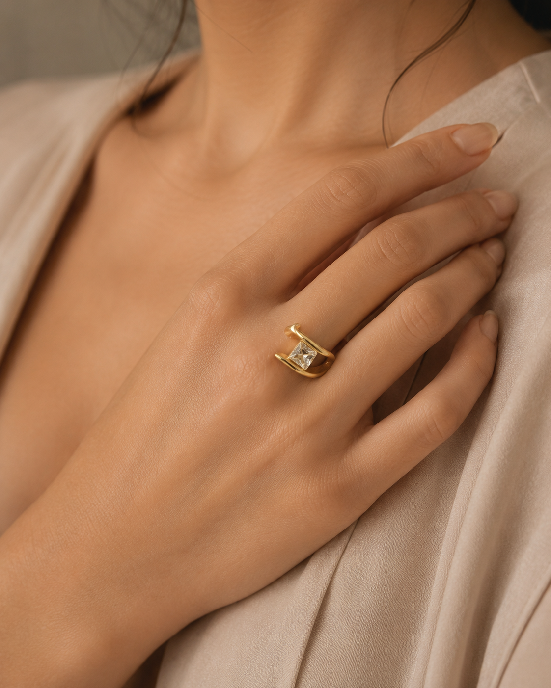 Solitaire Wrap Ring