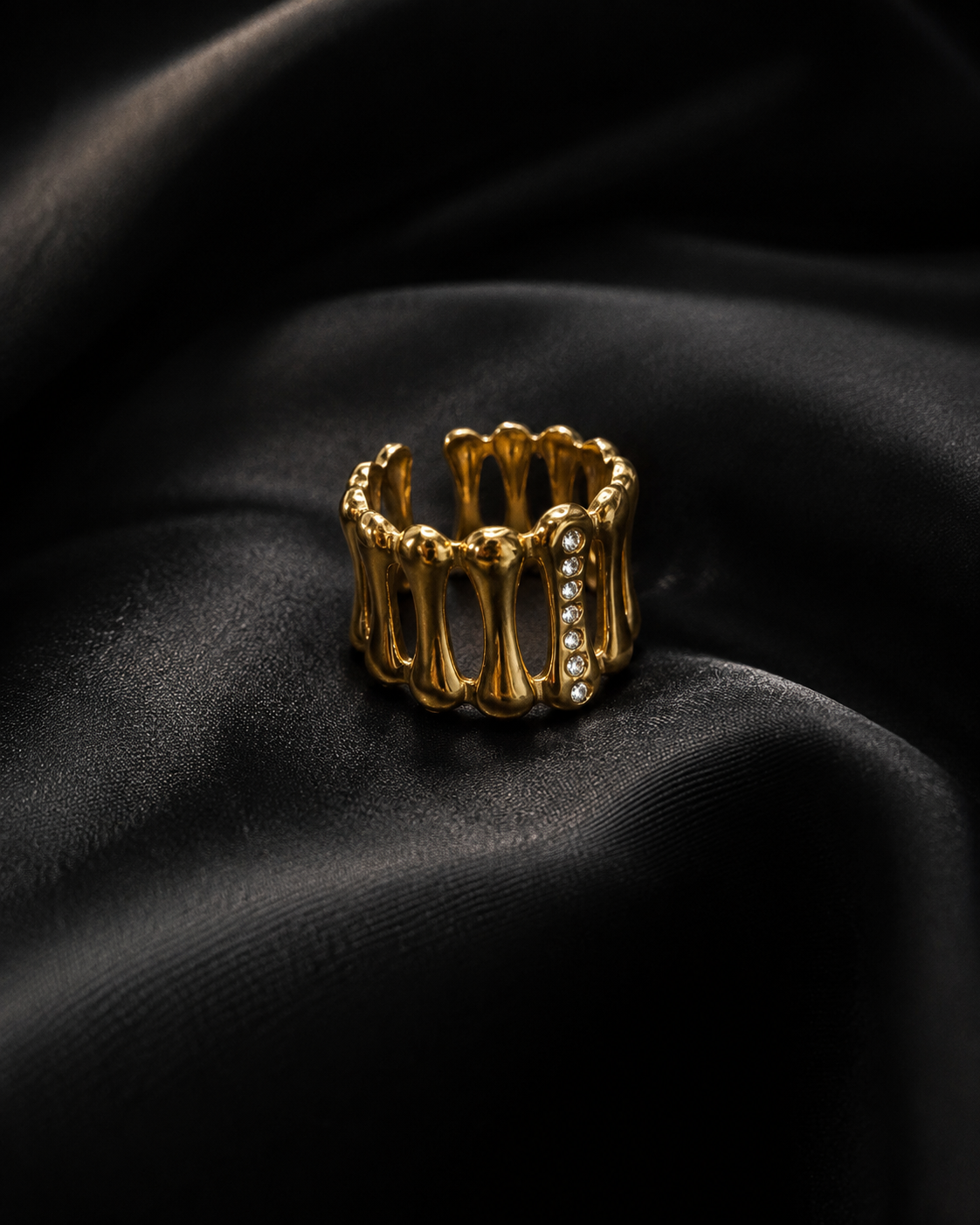Sculpted Spark Ring