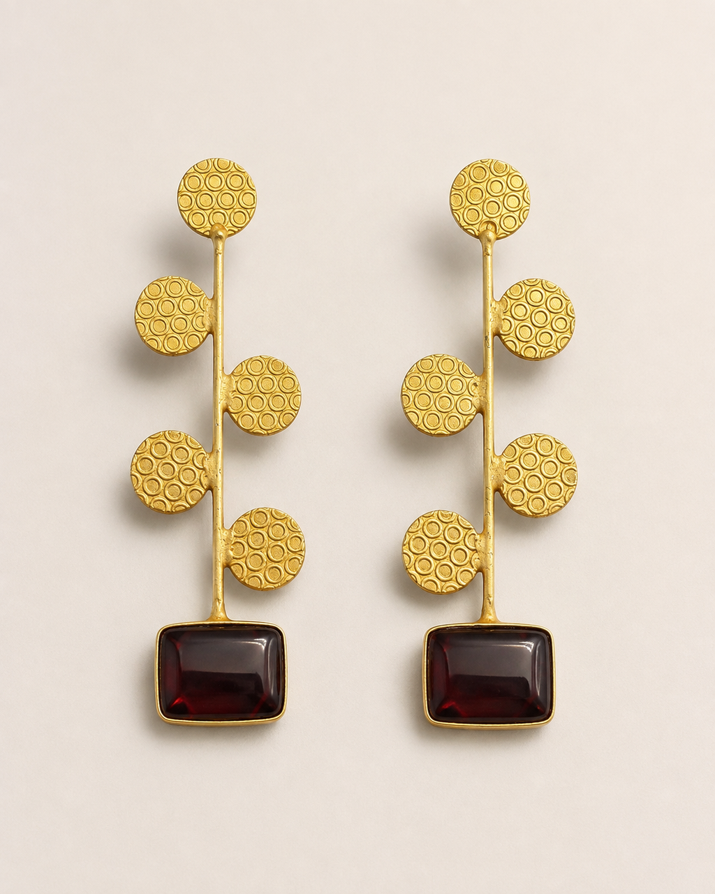 Gul Branch Earrings — Indo-Western earrings, Papa Diaries Malta (view 2)