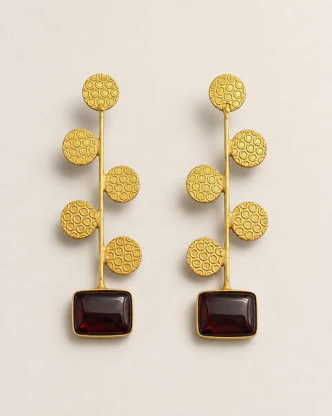 Gul Branch Earrings — Indo-Western earrings, Papa Diaries Malta (view 2)