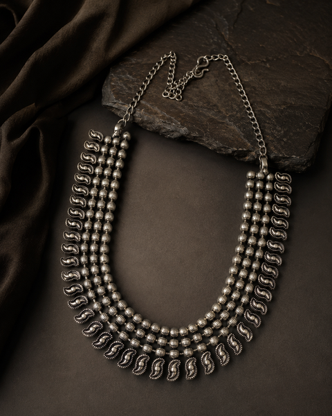 Paisley Armour Necklace — Indo-Western necklace, Papa Diaries Malta
