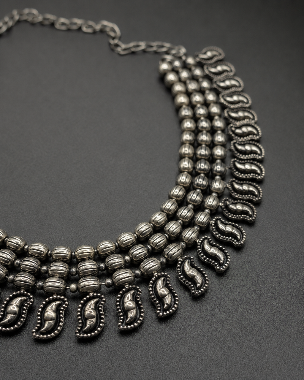 Paisley Armour Necklace — Indo-Western necklace, Papa Diaries Malta (view 2)