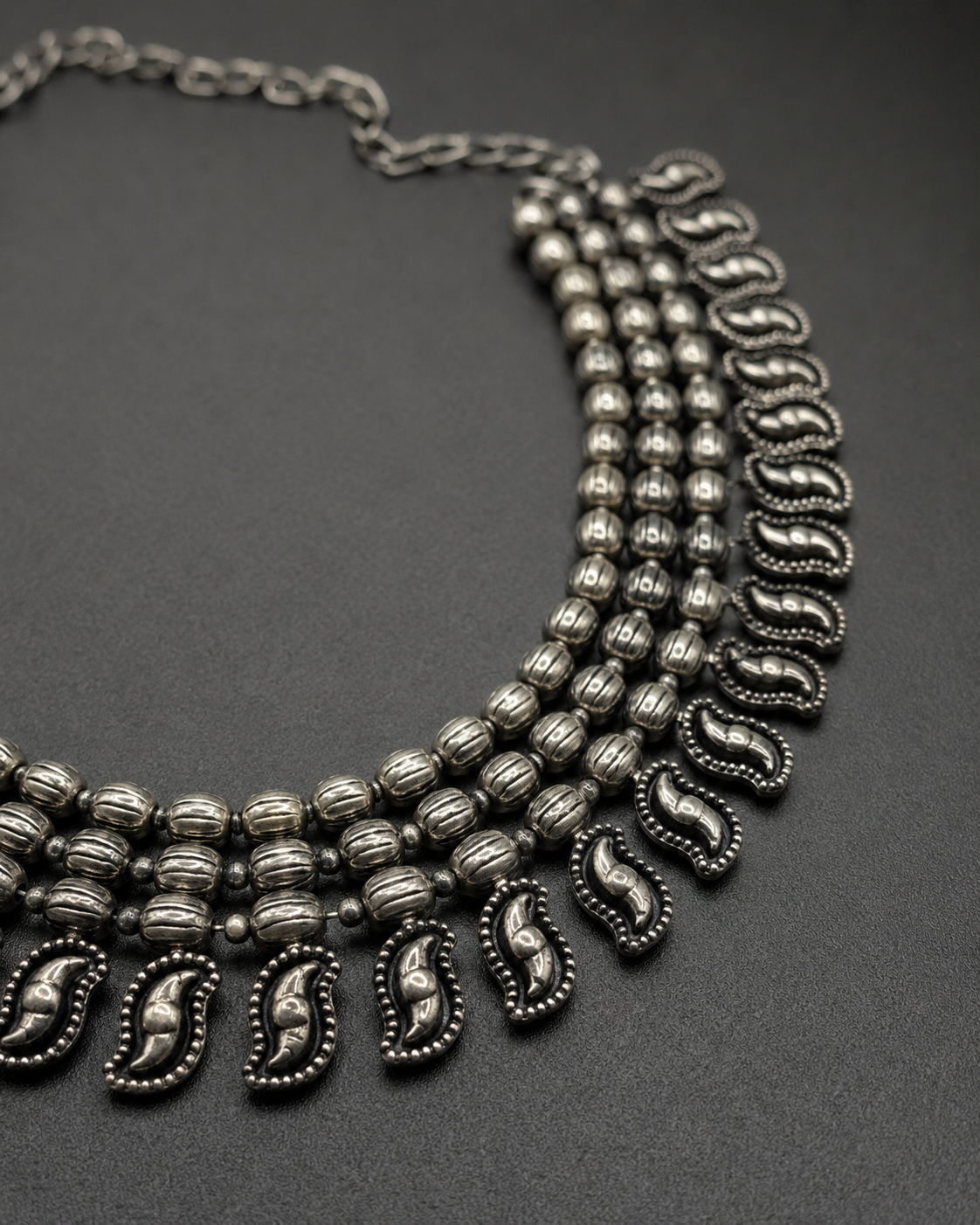 Paisley Armour Necklace — Indo-Western necklace, Papa Diaries Malta (view 2)