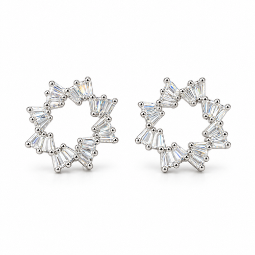 Crystal Wreath Studs — Indo-Western earrings, Papa Diaries Malta (view 2)
