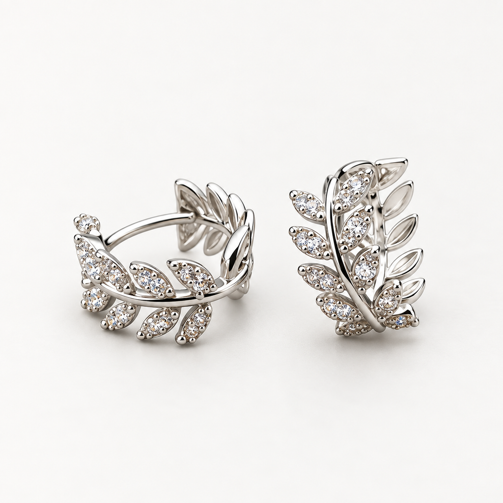 Laurel Spark Studs — Indo-Western earrings, Papa Diaries Malta (view 3)