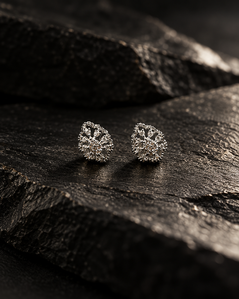 Petite Rosette Studs — Indo-Western earrings, Papa Diaries Malta