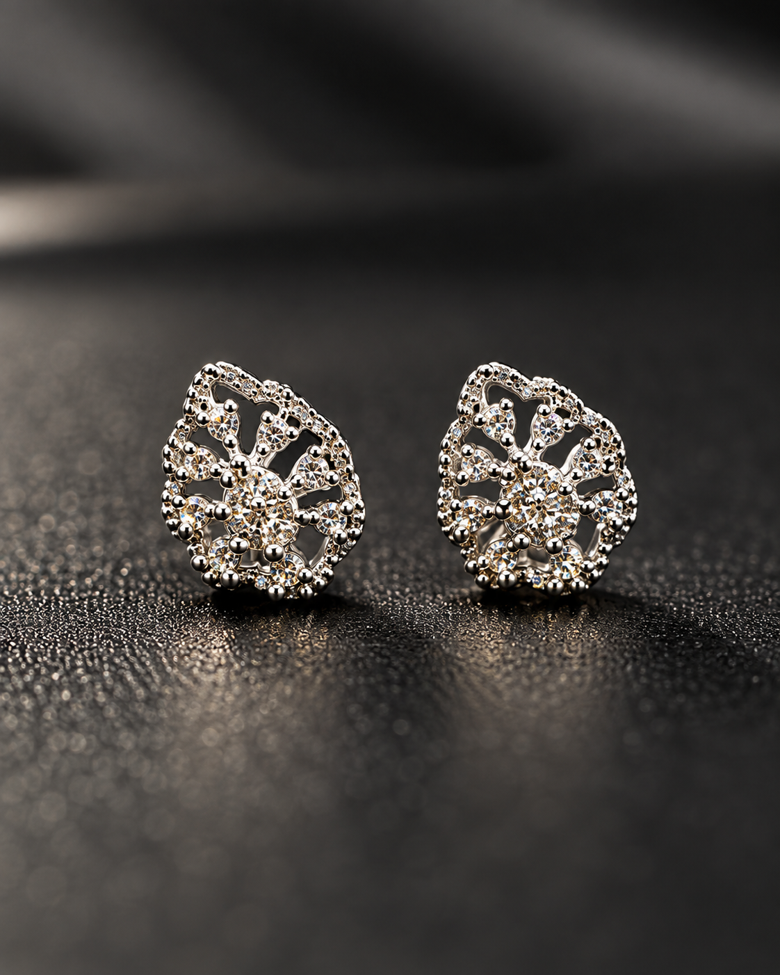 Petite Rosette Studs — Indo-Western earrings, Papa Diaries Malta (view 3)