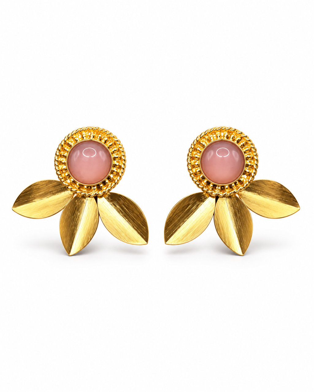 Blush Petal Earrings — Indo-Western earrings, Papa Diaries Malta
