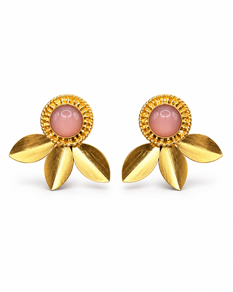 Blush Petal Earrings — Indo-Western earrings, Papa Diaries Malta