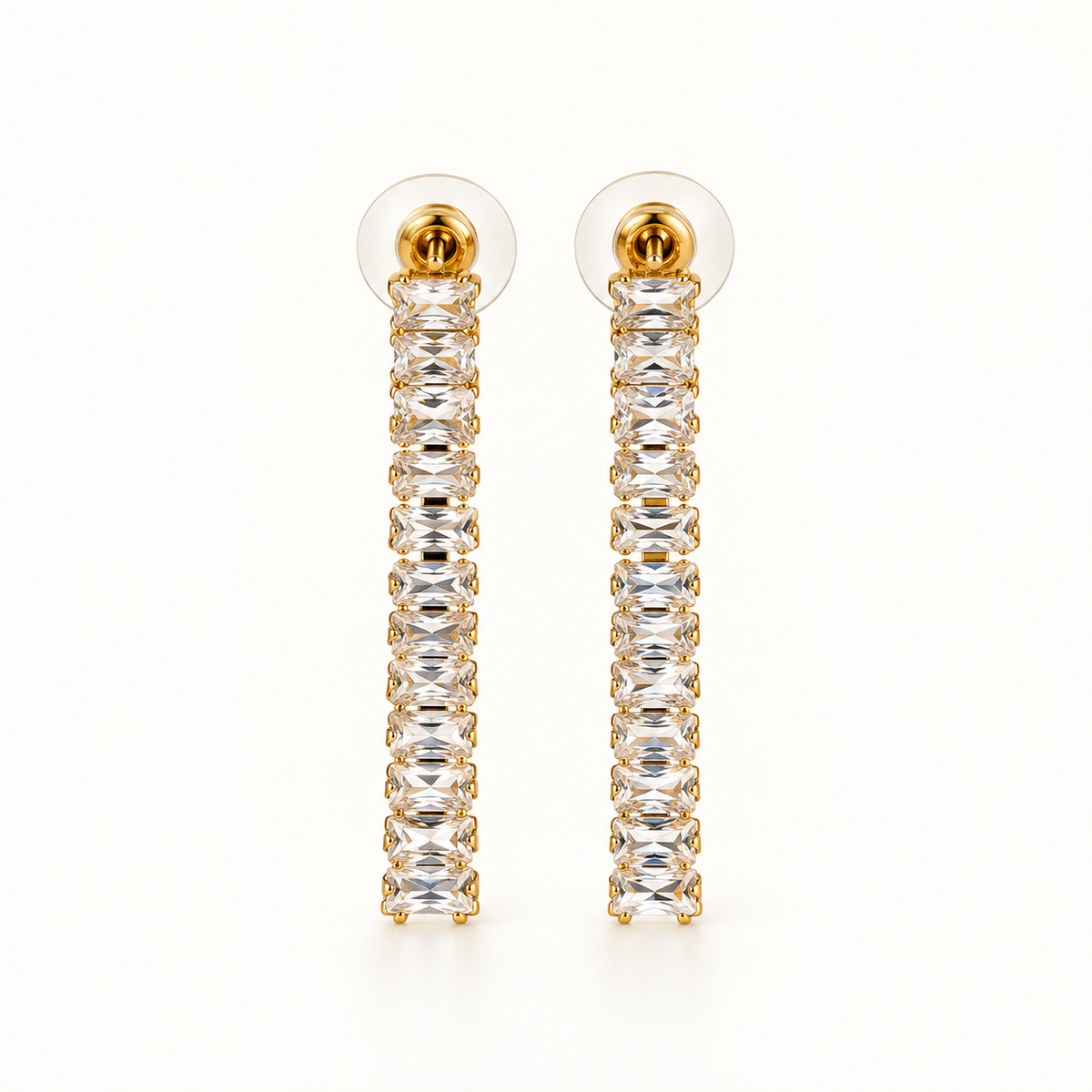 Crystal Line Drops — Indo-Western earrings, Papa Diaries Malta (view 2)