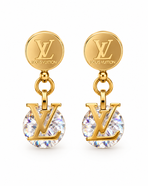 Gilded Charm Drop Earrings
