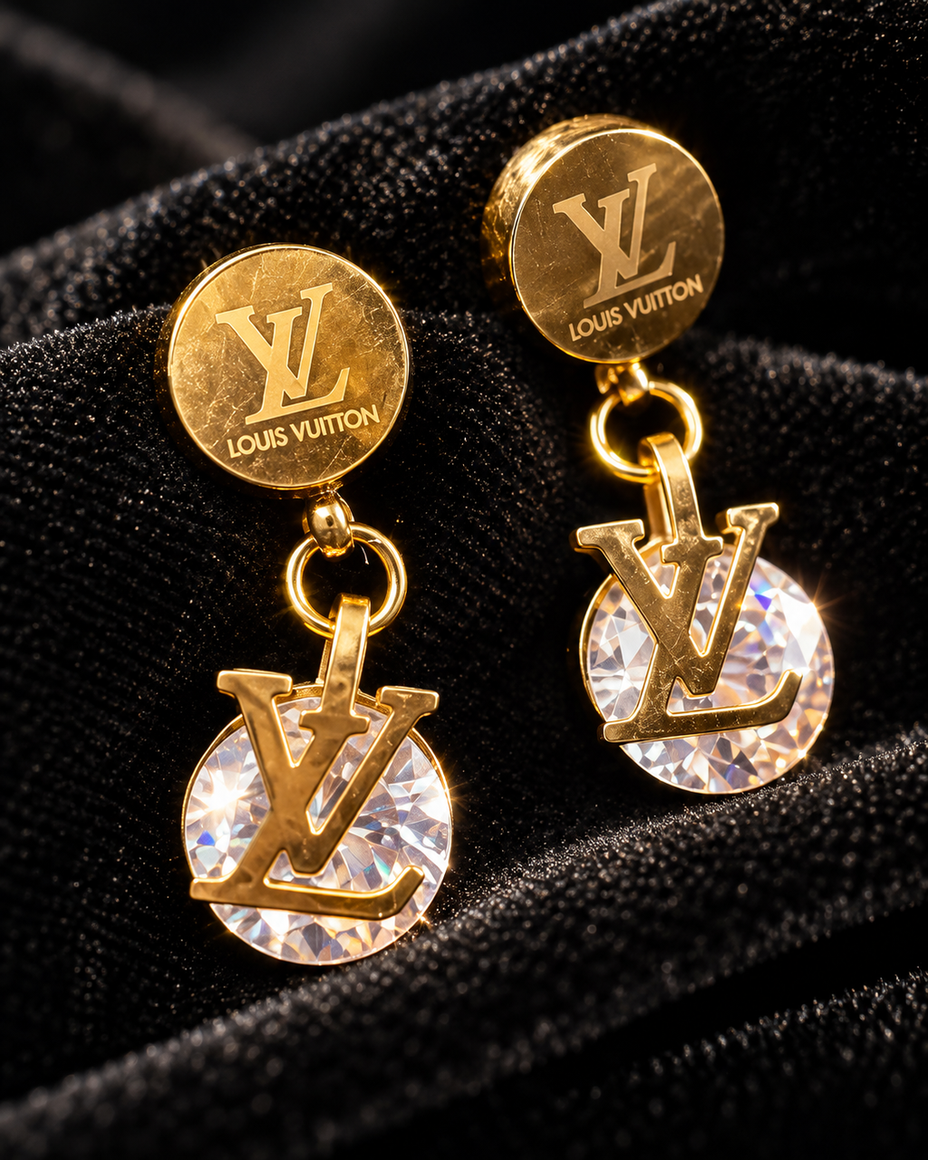 Gilded Charm Drop Earrings