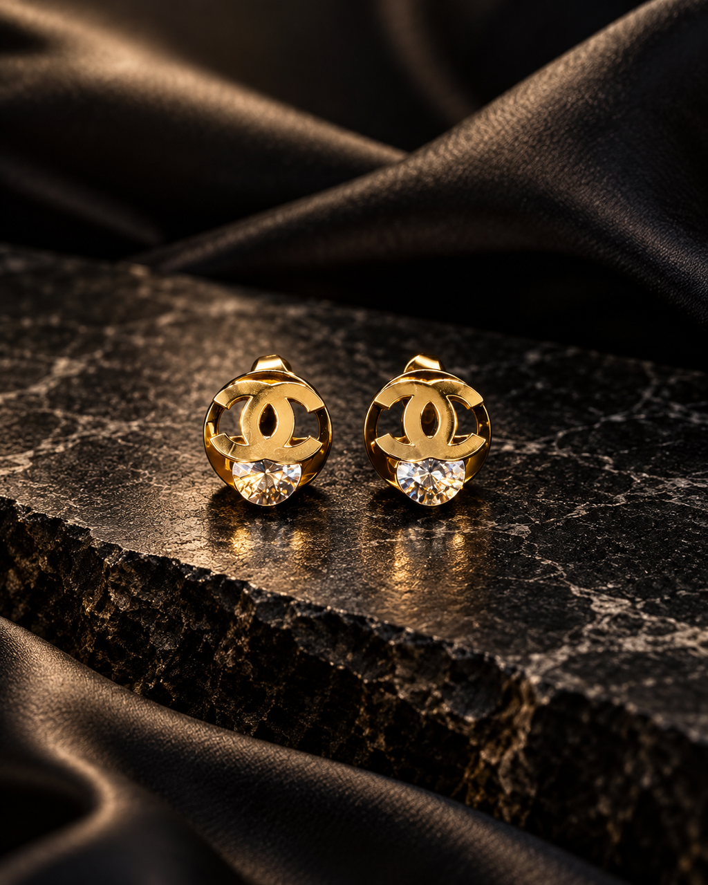 Gilded Halo Studs
