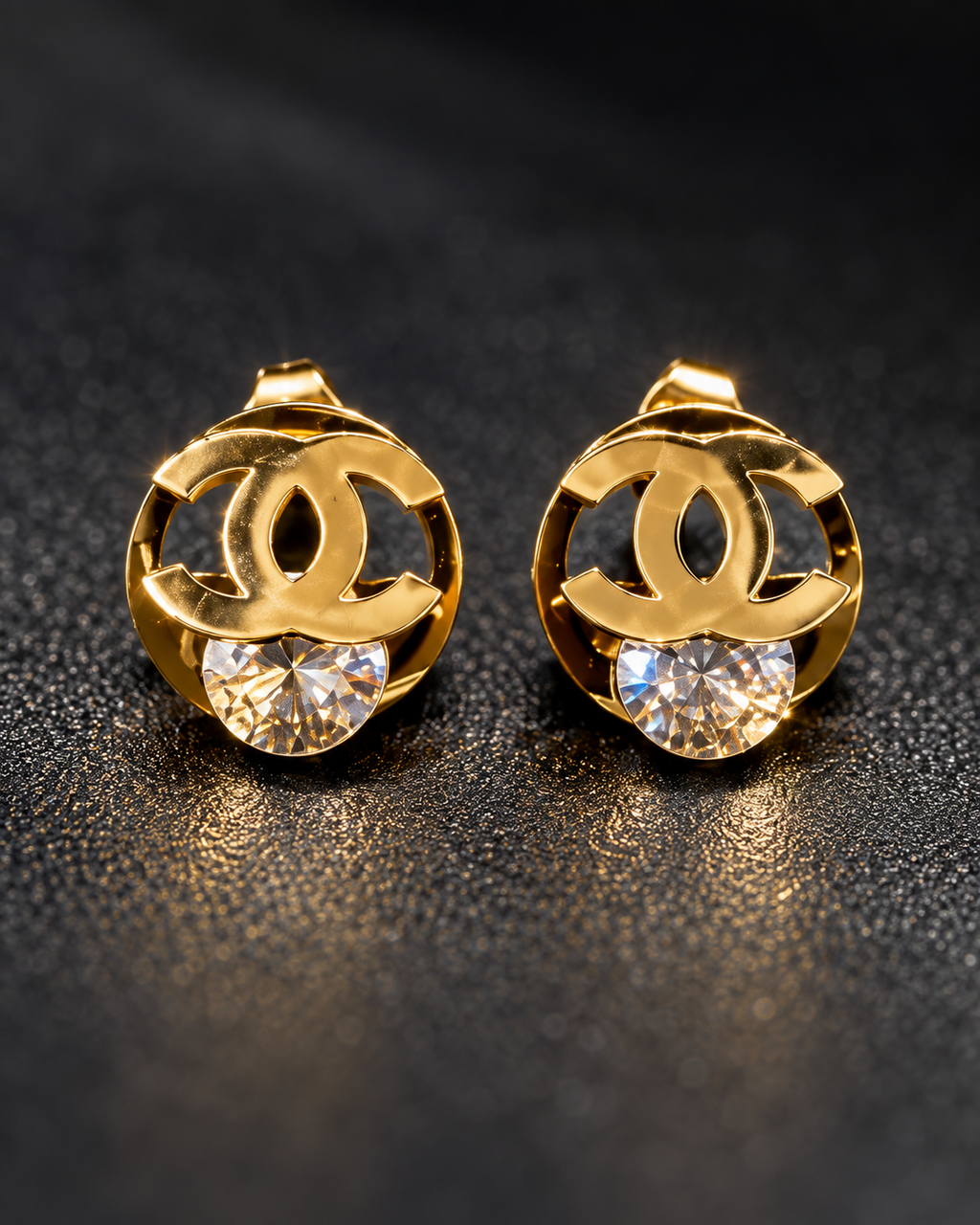 Gilded Halo Studs