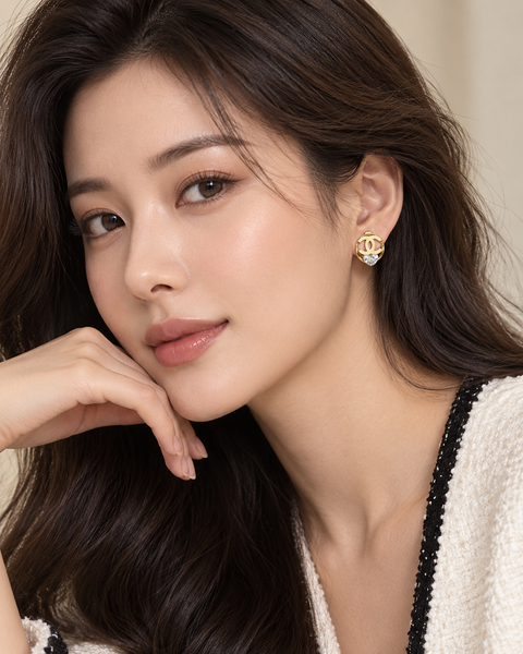 Gilded Halo Studs