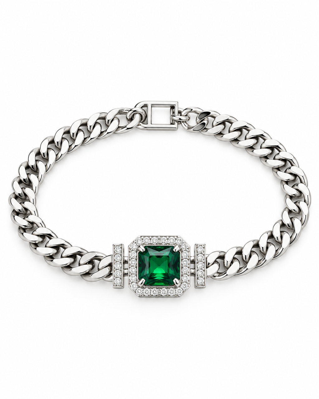 Emerald Chain Bracelet