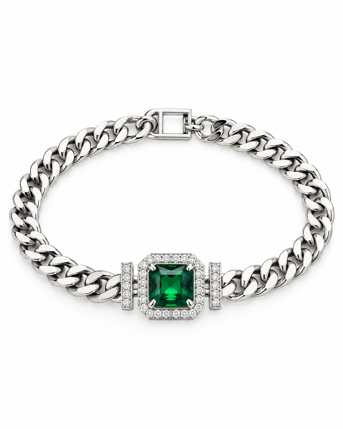 Emerald Chain Bracelet