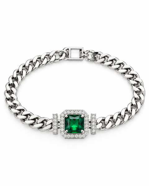 Emerald Chain Bracelet
