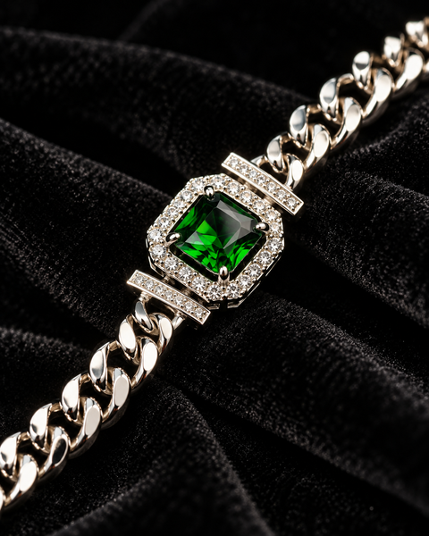 Emerald Chain Bracelet