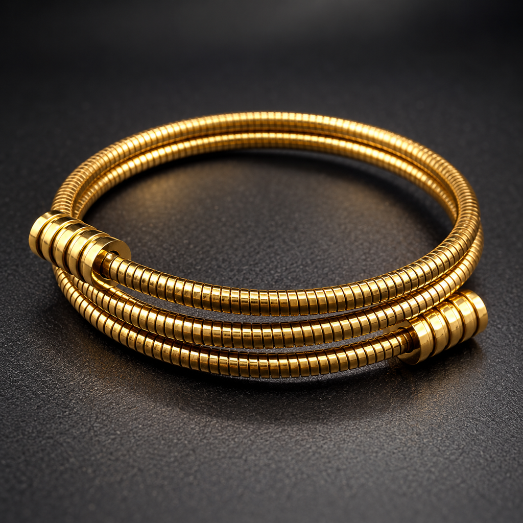 Golden Coil Bracelet