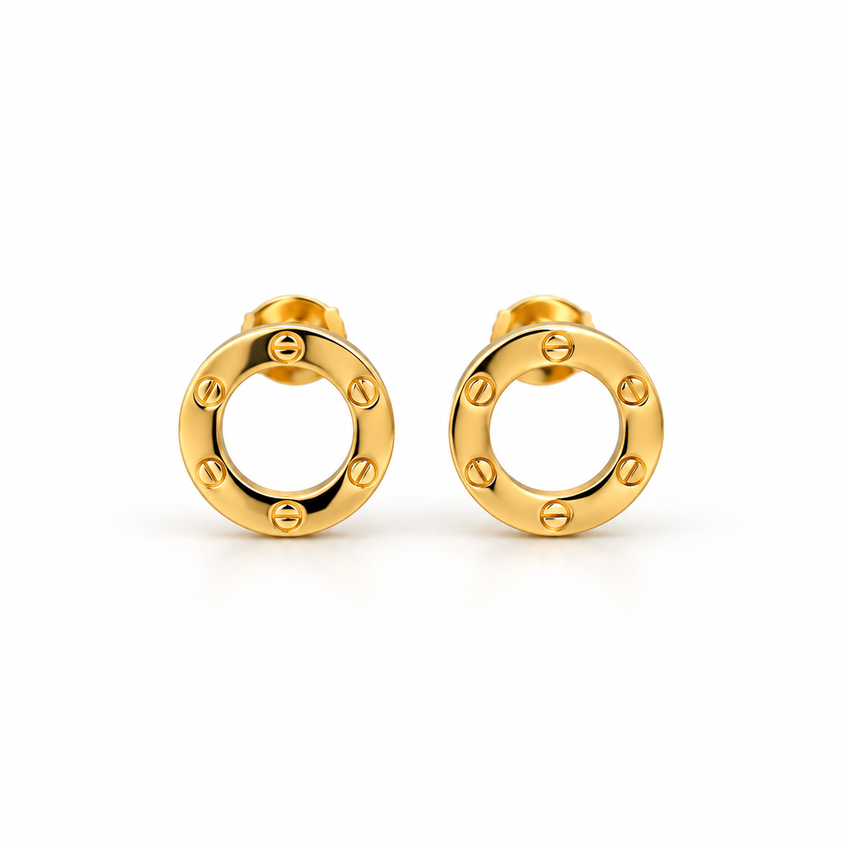 Open Circle Studs