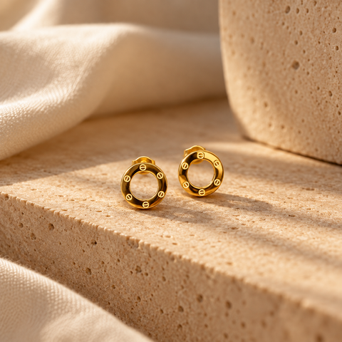 Open Circle Studs