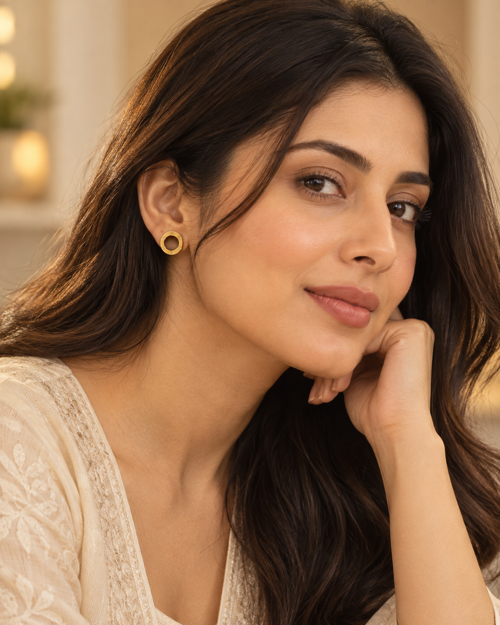 Open Circle Studs