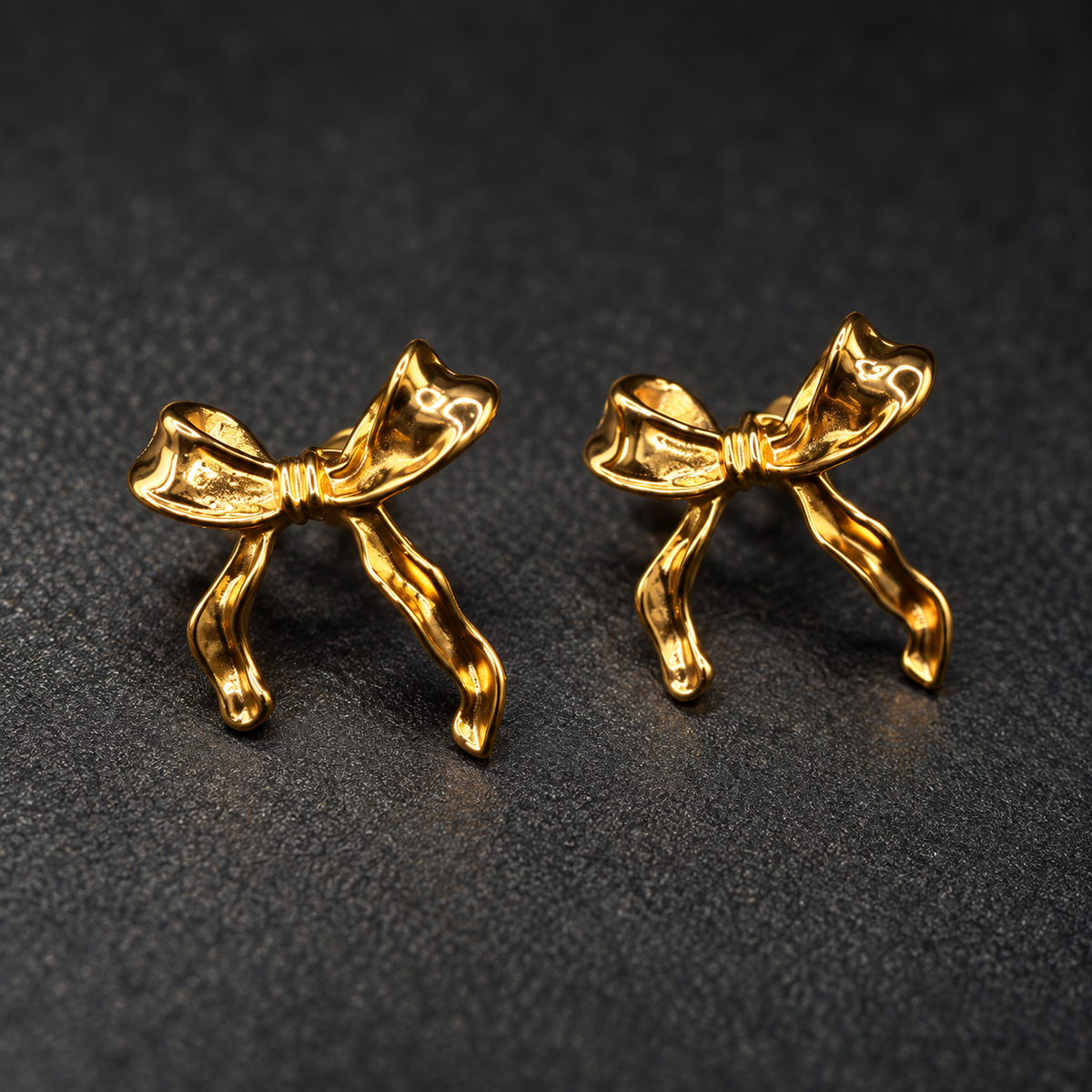 Ribbon Bow Studs