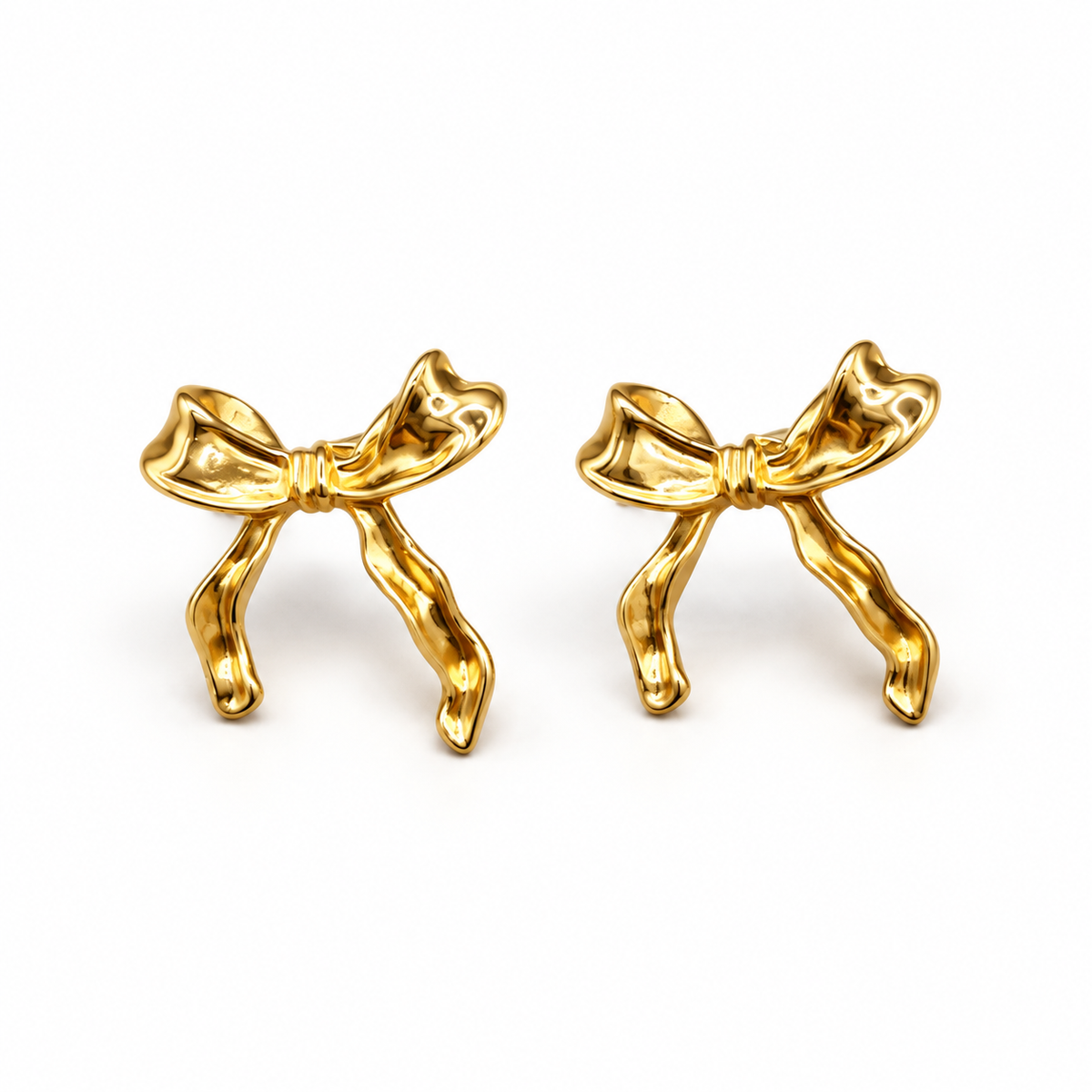 Ribbon Bow Studs