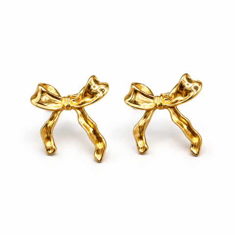 Ribbon Bow Studs