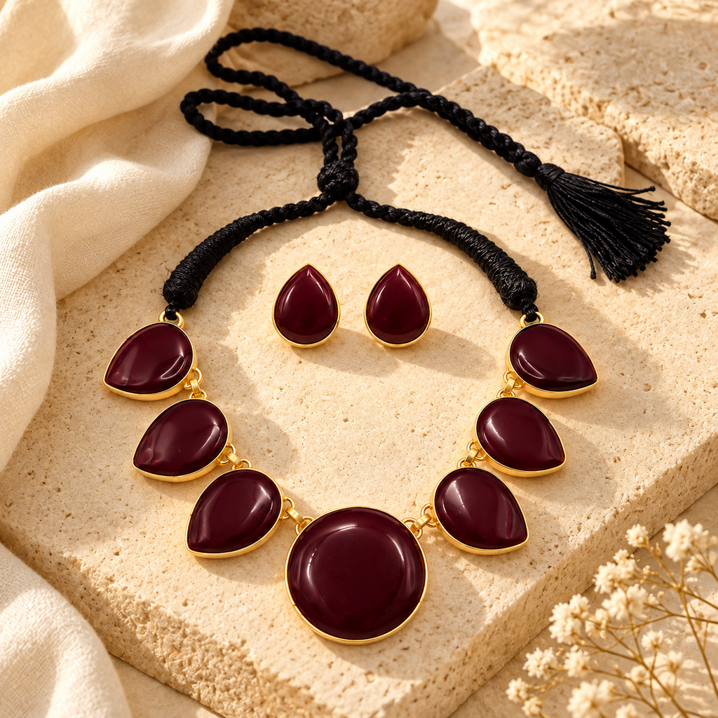 Maroon Cascade Set