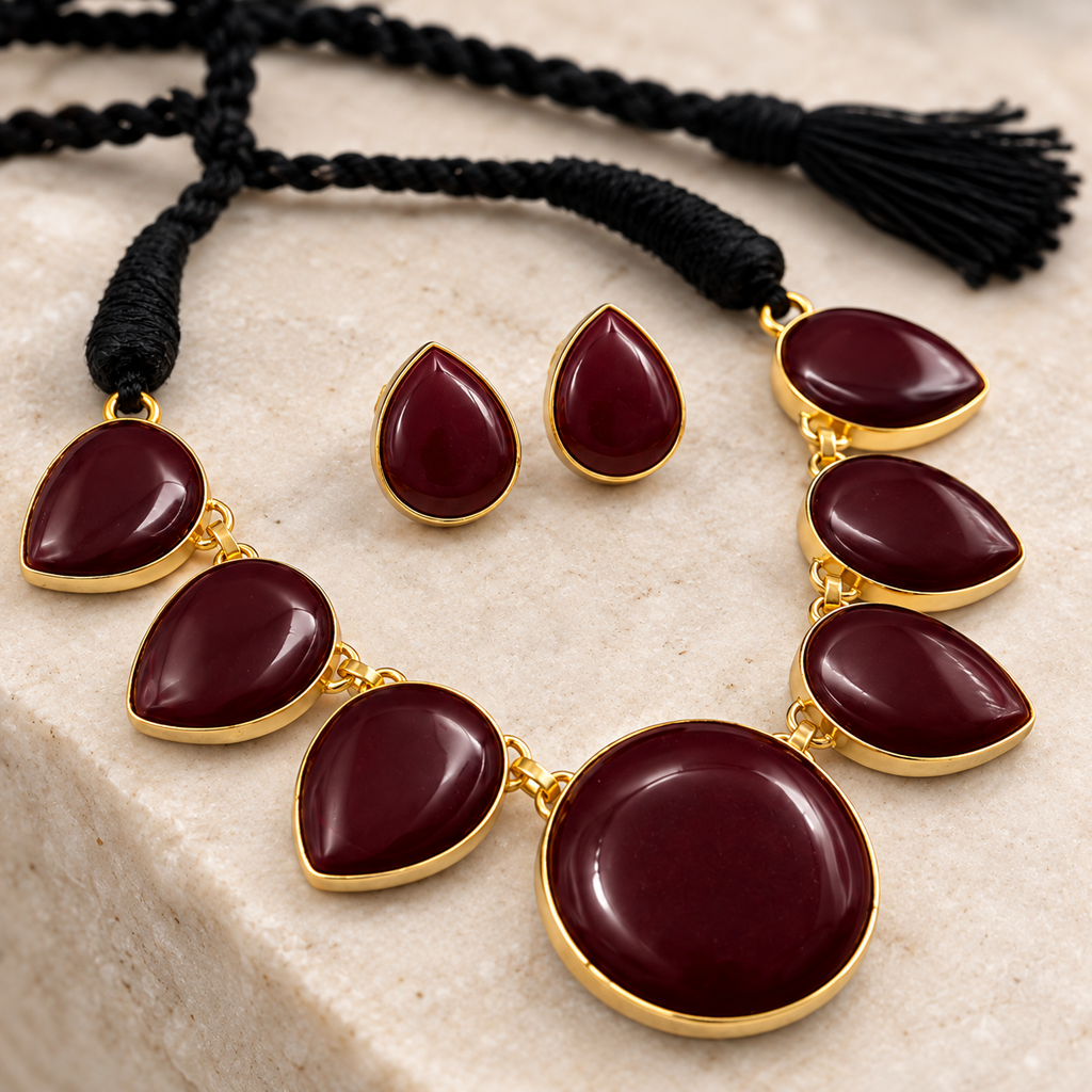 Maroon Cascade Set