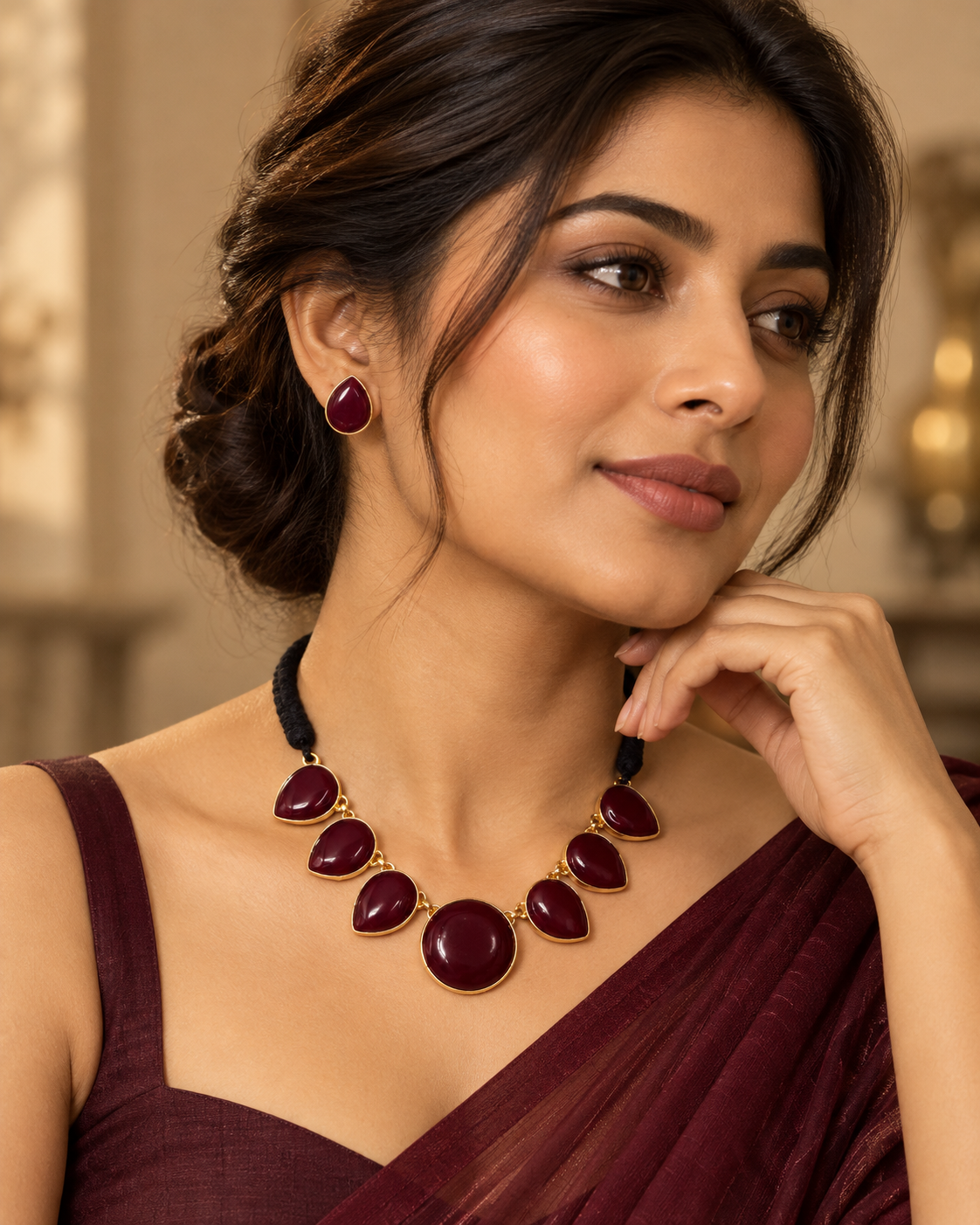 Maroon Cascade Set