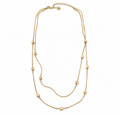 Golden Cube Longline Necklace