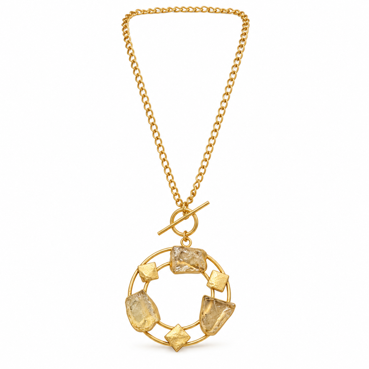 Tidal Stone Circle Necklace