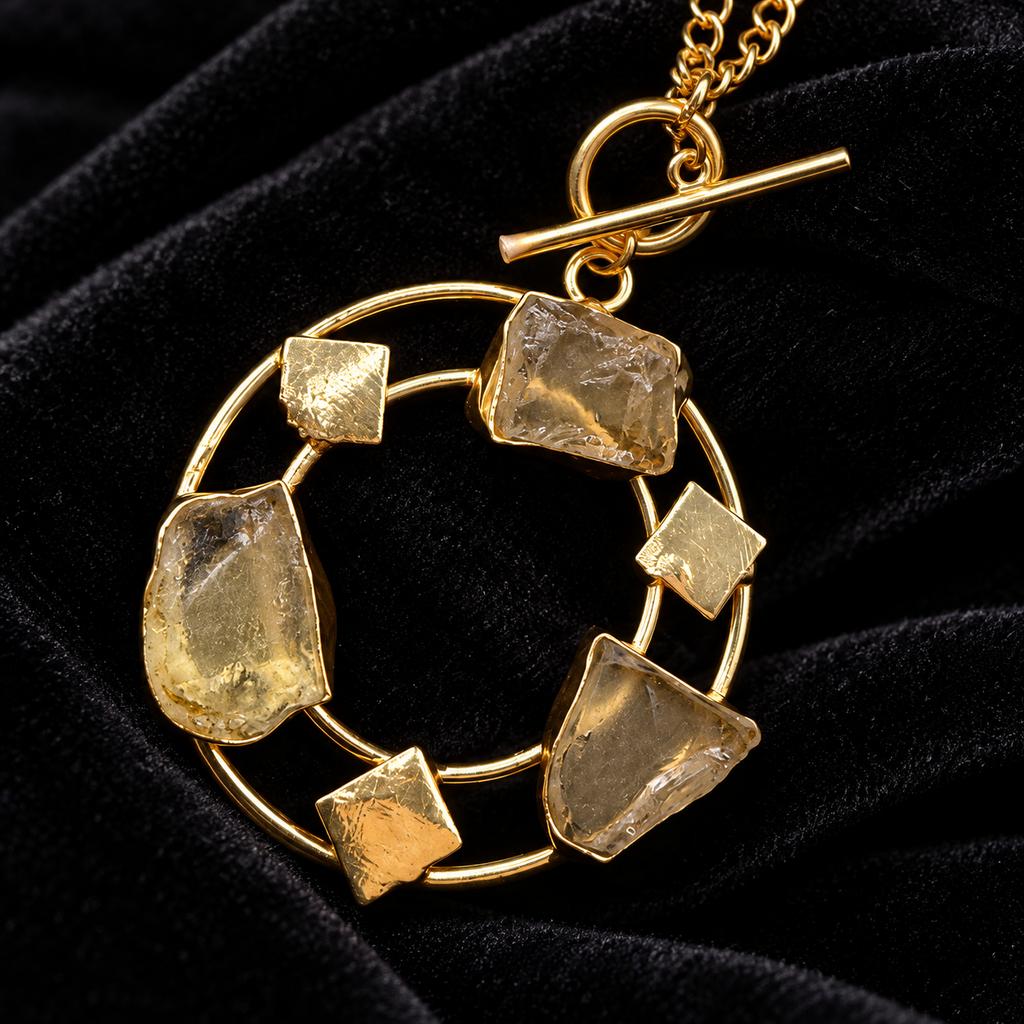 Tidal Stone Circle Necklace