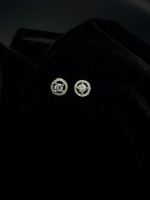 Celeste Halo Studs — Indo-Western earrings, Papa Diaries Malta (view 2)