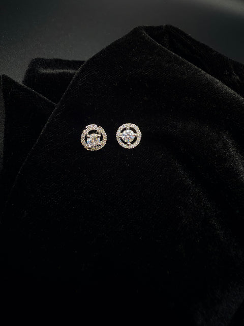 Celeste Halo Studs — Indo-Western earrings, Papa Diaries Malta