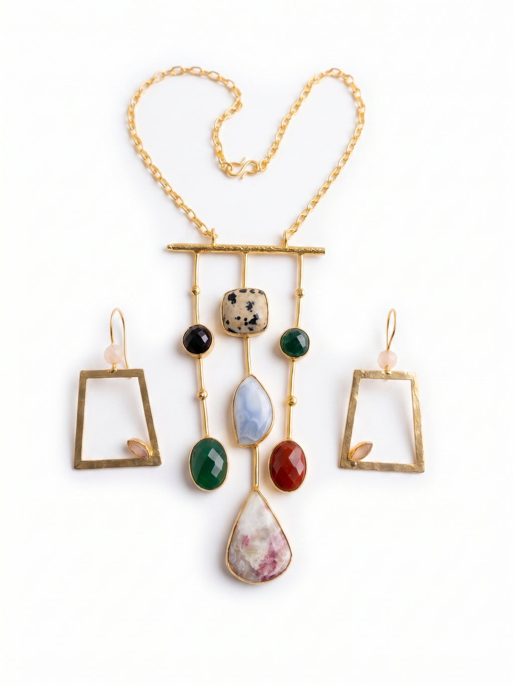 Gallery Drop Set — Indo-Western jewellery set, Papa Diaries Malta (view 3)