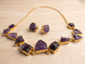 Violet Rawstone Set — Indo-Western jewellery set, Papa Diaries Malta