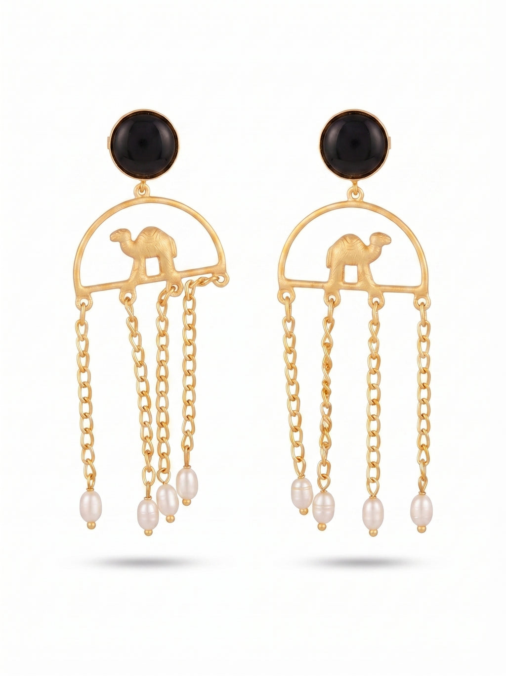 Sahara Caravan Earrings — Indo-Western earrings, Papa Diaries Malta (view 2)