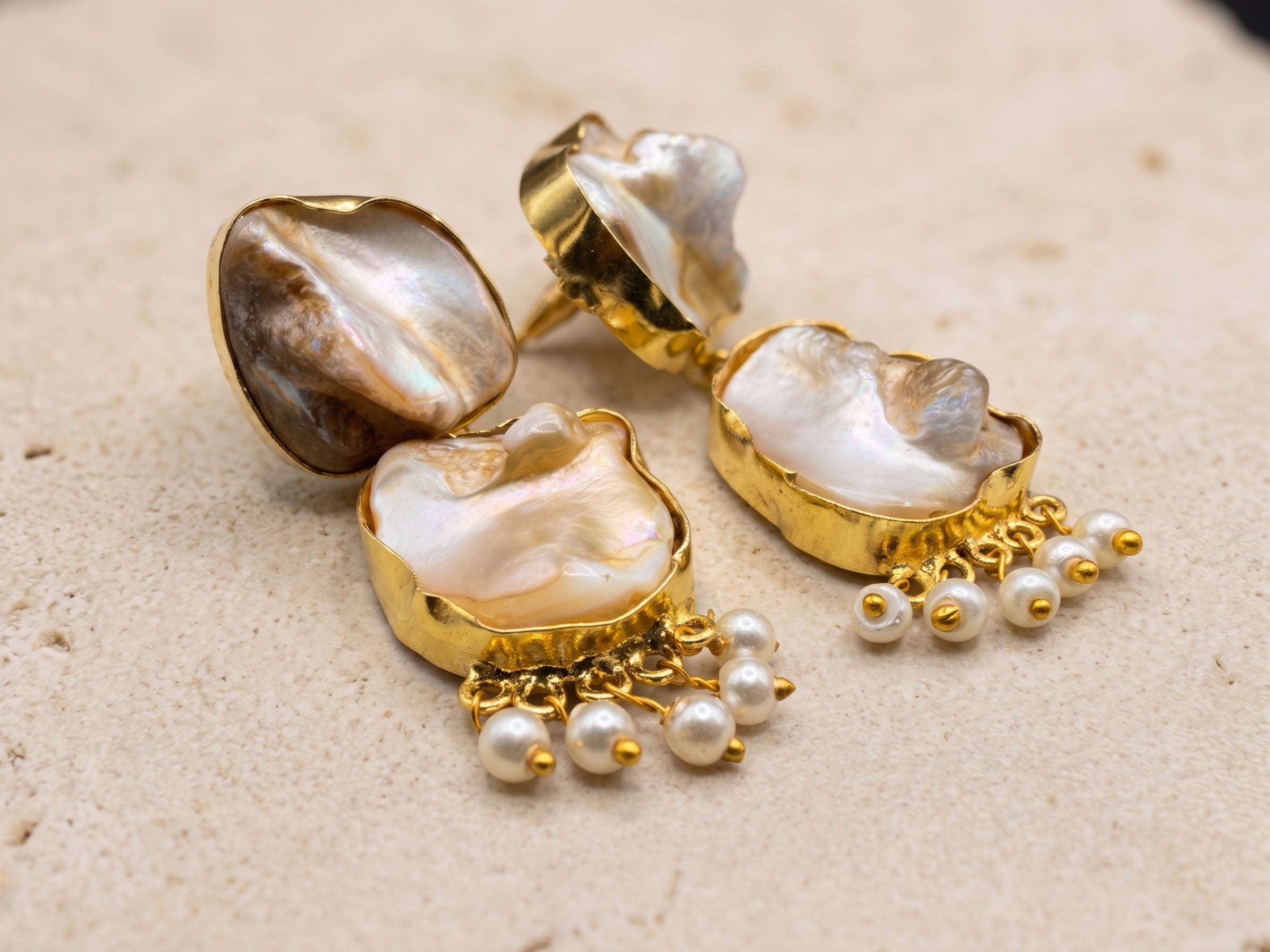 Neel Branch Earrings — Indo-Western earrings, Papa Diaries Malta (view 3)