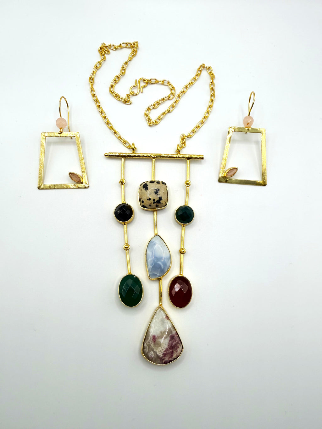 Gallery Drop Set — Indo-Western jewellery set, Papa Diaries Malta