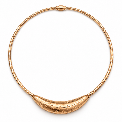 Rose Curve Collar Necklace